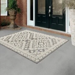 (E475) Tracey Boyd Athens Grey Diamond Design Area Rug, 8x10 -Modern Decor Shop e475 tracey boyd athens grey diamond design area rug 8x10 6