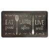 Eat Good, Laugh Often, Live Well Kitchen Mat, 18x30