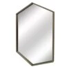 Elongated Hexagon Wall Mirror, 22x31