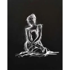 Female Figure Study Canvas Wall Art, 22x28