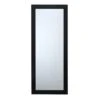 Flat Black Framed Wall Mirror, 24x58