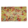 Floral Welcome Bleached Coir Doormat 22x47