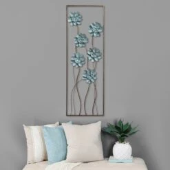 Flower Panel Wall Decor, 12x35 -Modern Decor Shop flower panel wall decor 12x35 2