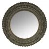 Found & Fable Gold Scalloped Framed Round Wall Mirror, 22"