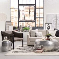 Found & Fable Silver Metal Floral Vase, 20" 11 Found & Fable Silver Metal Floral Vase, 20" -Modern Decor Shop found fable silver metal floral vase 20 5