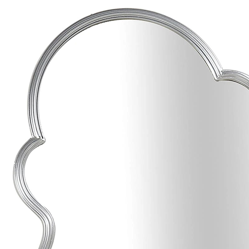 Found & Fable Silver Ornate Wall Mirror, 20x36 2 Found & Fable Silver Ornate Wall Mirror, 20x36 - Image 2