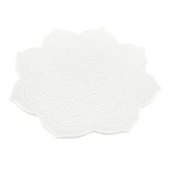 Found & Fable White Flower Ceramic Serving Tray, 9"