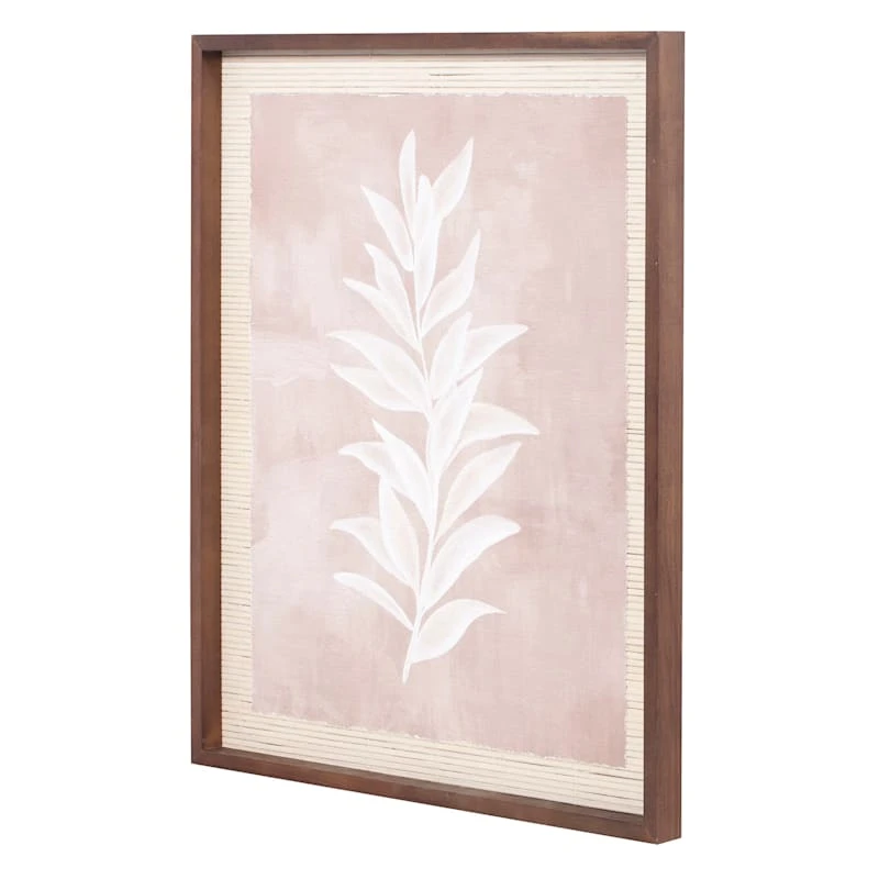 Framed Bamboo Leaf Print Wall Art, 20x23 2 Framed Bamboo Leaf Print Wall Art, 20x23 - Image 2