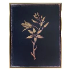 Framed Camass & Wild Hyacinth Foiled Canvas Wall Art, 17x21