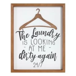 Framed The Laundry Is Looking At Me Dirty Again Wall Art, 11x14