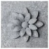 Galvanized Metal Flower Wall Art, 16"