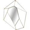 Geometric Shape Metal Wall Mirror, 16x18