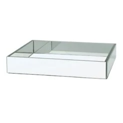 Glass Mirror Tray, 21x13