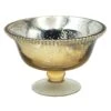 Gold Rhinestone Compote, 5"