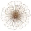 Gold Wire Flower Wall Decor, 20"