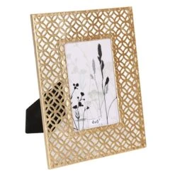 Grace Mitchell Geometric Metal Photo Frame, 4x6