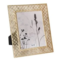 Grace Mitchell Geometric Metal Tabletop Photo Frame, 8x10