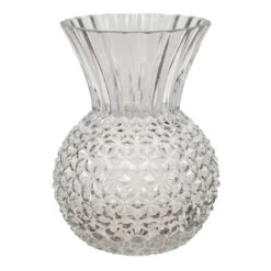 Grace Mitchell Grey Textured Glass Vase, 11"