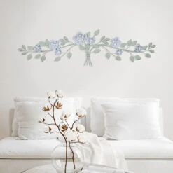 Modern Decor Shop -Modern Decor Shop grace mitchell metal floral branch wall decor 36x10 2