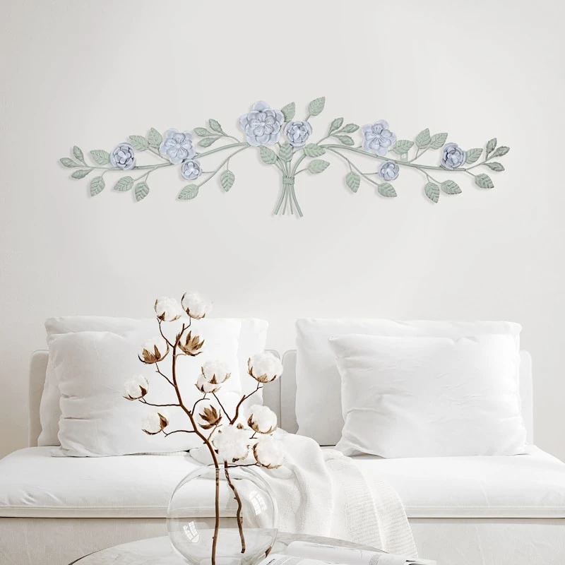 Grace Mitchell Metal Floral Branch Wall Decor, 36x10 2 Grace Mitchell Metal Floral Branch Wall Decor, 36x10 - Image 2