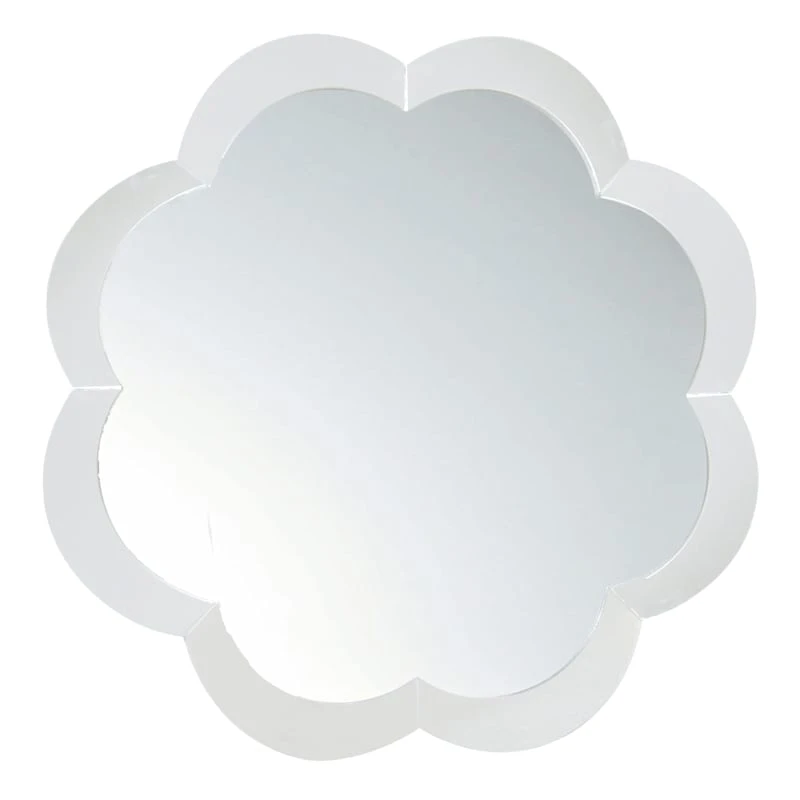 Grace Mitchell Scalloped Edge Glass Wall Mirror, 32" 1 Grace Mitchell Scalloped Edge Glass Wall Mirror, 32"