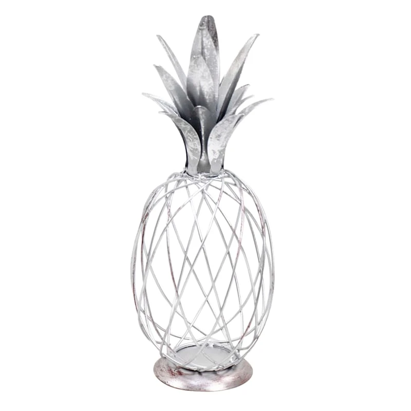 Grace Mitchell Silver Wire Pineapple Decor, 12" 1 Grace Mitchell Silver Wire Pineapple Decor, 12"