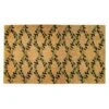 Green Leaves Coir Doormat 22x47