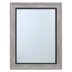 Grey & Black Framed Wall Mirror, 22x28