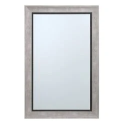 Grey & Black Framed Wall Mirror, 24x36