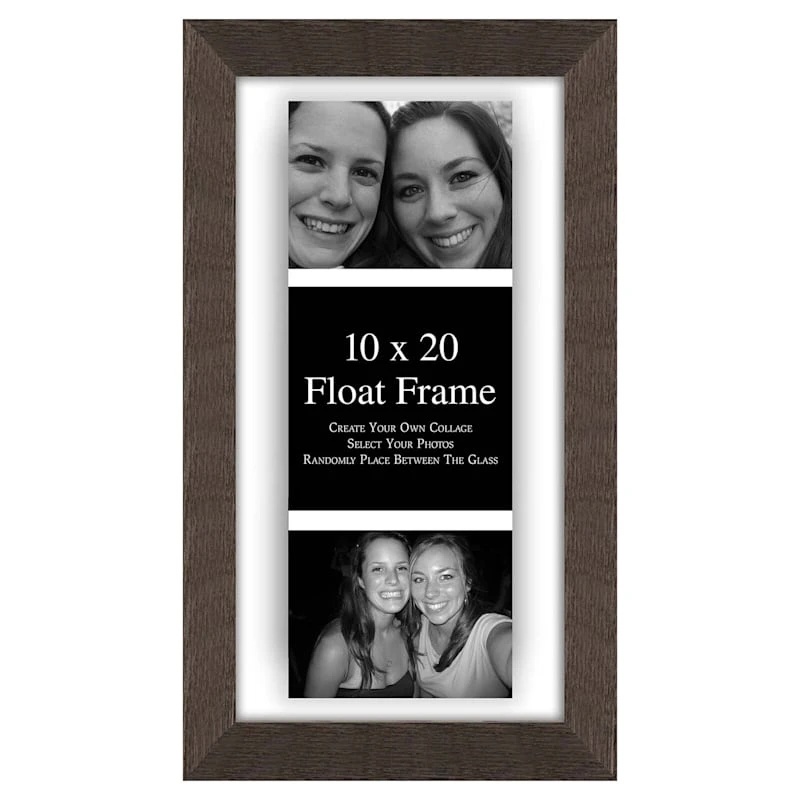 Grey Floating Wall Frame, 10x20 1 Grey Floating Wall Frame, 10x20