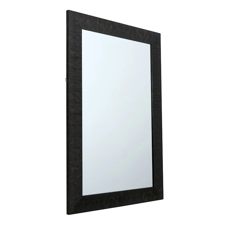 Grey Framed Ornate Wall Mirror, 24x36 2 Grey Framed Ornate Wall Mirror, 24x36 - Image 2