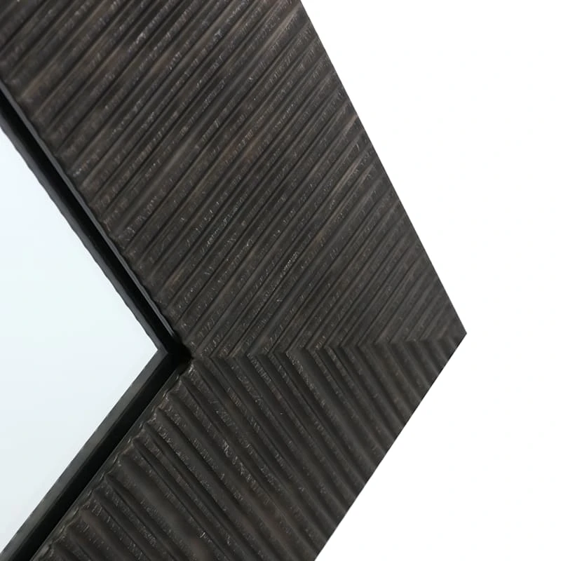 Grey Framed Ornate Wall Mirror, 24x36 3 Grey Framed Ornate Wall Mirror, 24x36 - Image 3