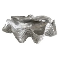 Grey Seashell Flowerpot, 6"