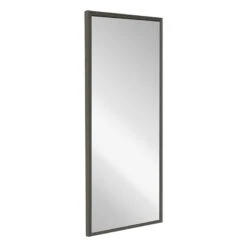 Grey Wash Thin Framed Leaner Mirror, 24x58 -Modern Decor Shop grey wash thin framed leaner mirror 24x58 2