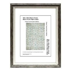 Grey & White Mirror, 18x24