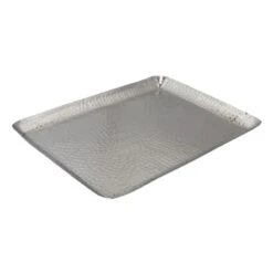 Hammered Aluminum Decorative Tray, 14x10