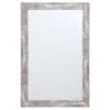 Hammered Silver Framed Wall Mirror, 24x36