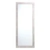 Hammered Silver Framed Wall Mirror, 24x58