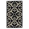 Hampton Black Tile Kitchen Mat, 18x30