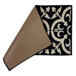 Hampton Black Tile Kitchen Mat, 18x30 -Modern Decor Shop hampton black tile kitchen mat 18x30 3