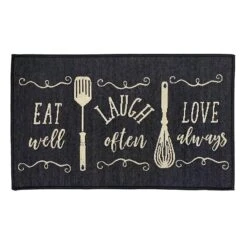 Hampton Eat Laugh Love Kitchen Mat, 18x30