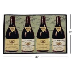 Hampton Wine Kitchen Mat, 18x30 -Modern Decor Shop hampton wine kitchen mat 18x30 5