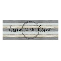 Home Sweet Home Synthetic Kitchen Mat, 20x55