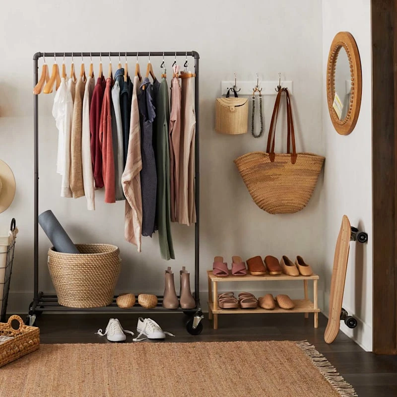 Honeybloom Framed Wooden Round Wall Mirror, 24" 3 Honeybloom Framed Wooden Round Wall Mirror, 24" - Image 3