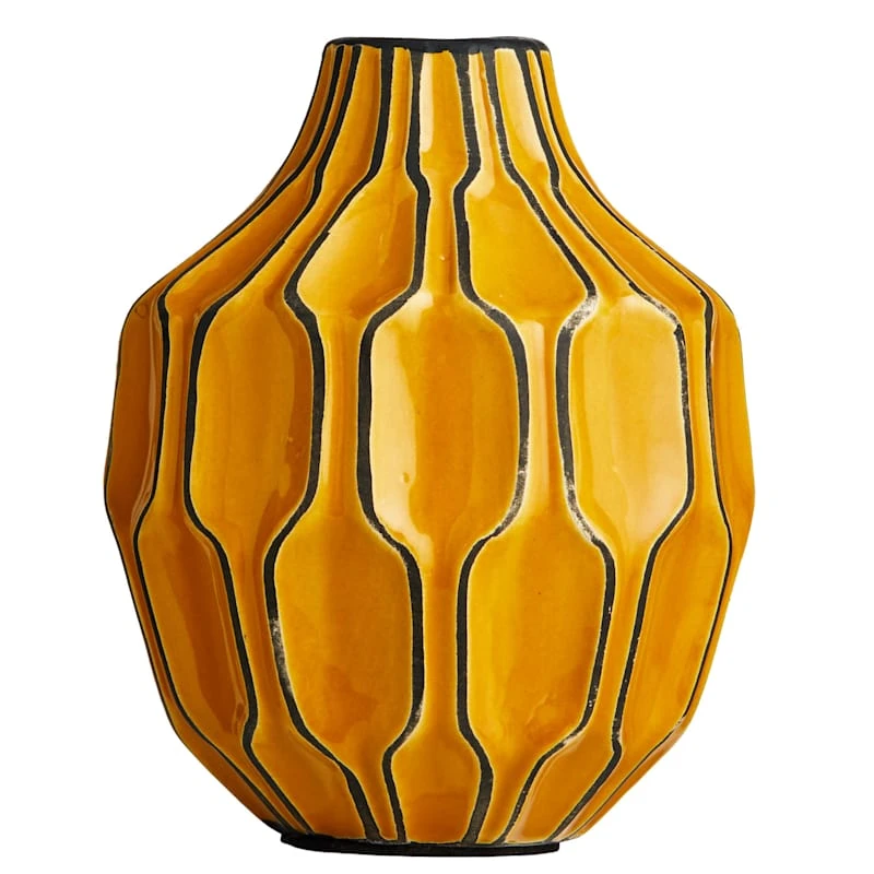 Honeybloom Katherine Yellow Vase, 6" 1 Honeybloom Katherine Yellow Vase, 6"