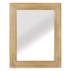 Honeybloom Square Wood Wall Mirror, 28x36