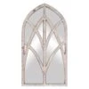 Honeybloom Windowpane Arch Wall Mirror, 20x36