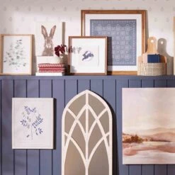 Honeybloom Windowpane Arch Wall Mirror, 20x36 -Modern Decor Shop honeybloom windowpane arch wall mirror 20x36 2