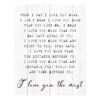 I Love You The Most Sentiment Canvas Wall Art, 18x24