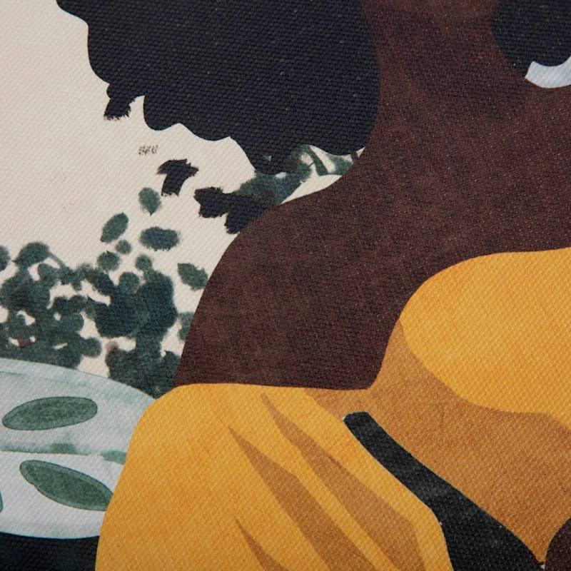 Lady In Yellow Canvas Wall Art, 16x20 3 Lady In Yellow Canvas Wall Art, 16x20 - Image 3